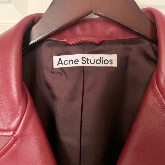 Acne Studios Leather Biker Jacket - Picture 3 of 15